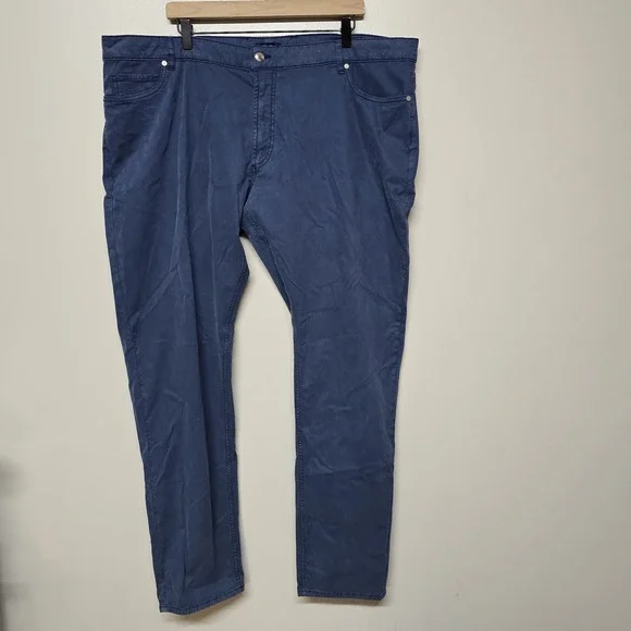 PETER MILLAR Crown Crafted Wayfare Five-Pocket Pant Casual RIVI Blue Sz 44 NWT